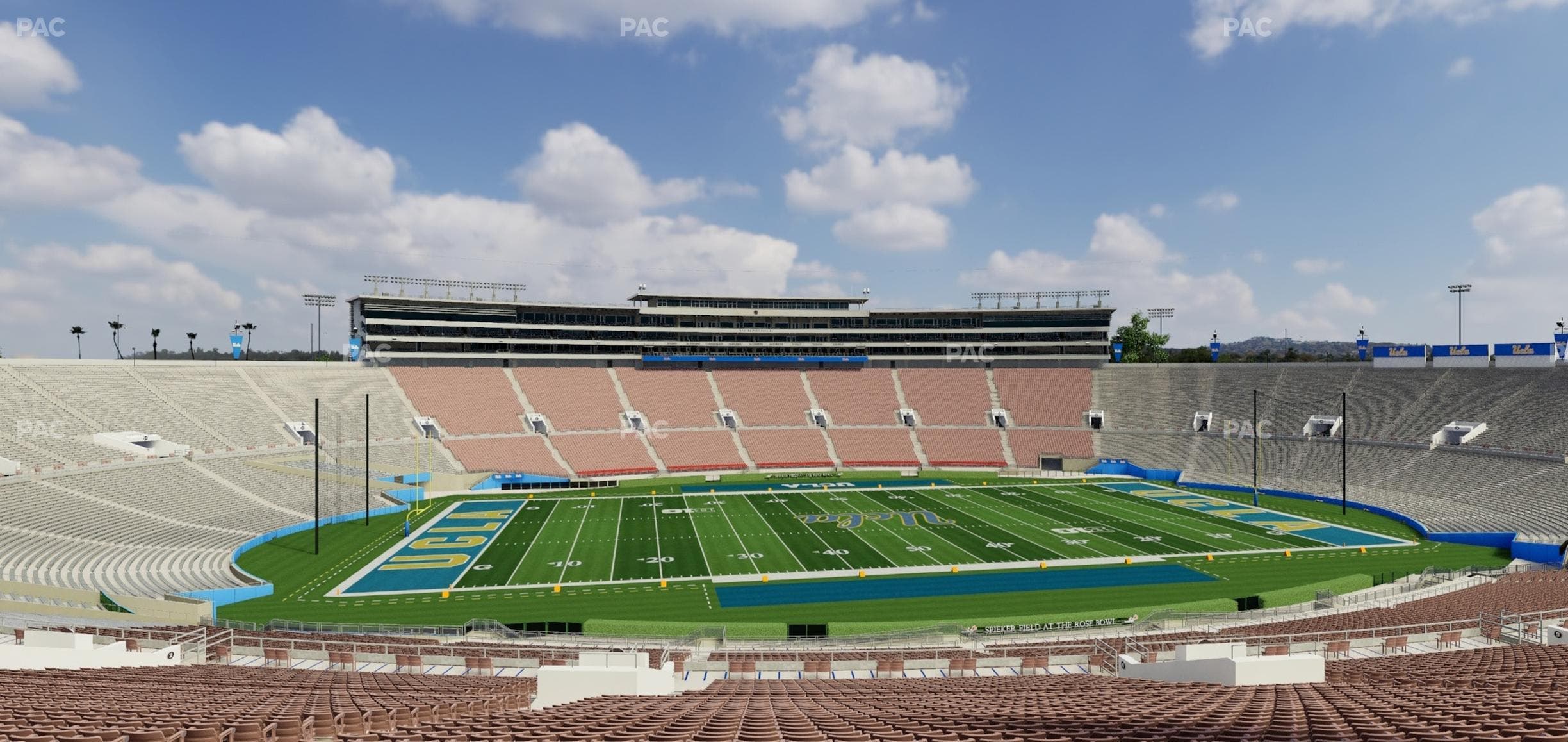 Rose Bowl Stadium - Section Upper 3 H Seat View