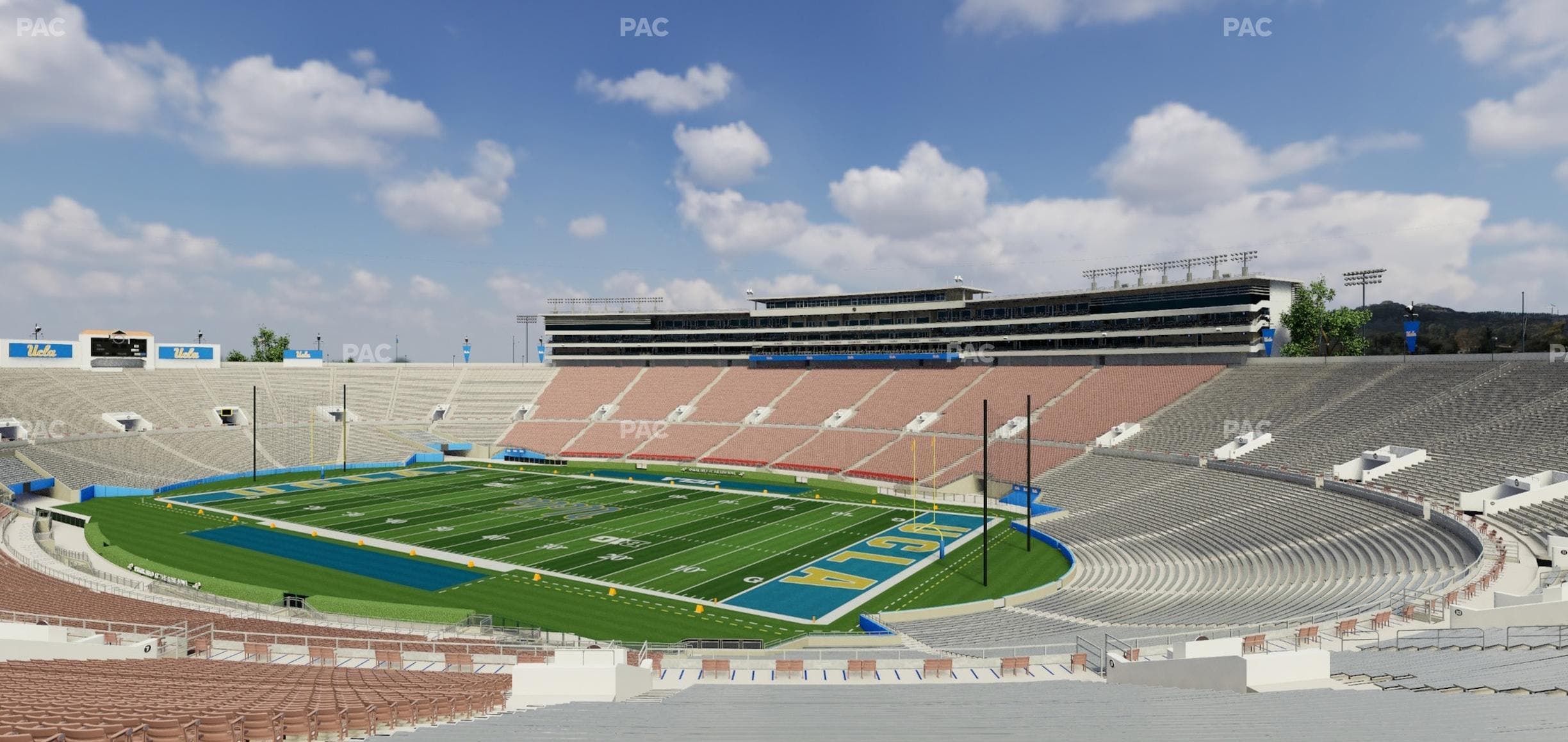 Rose Bowl Stadium - Section Upper 8 H Seat View