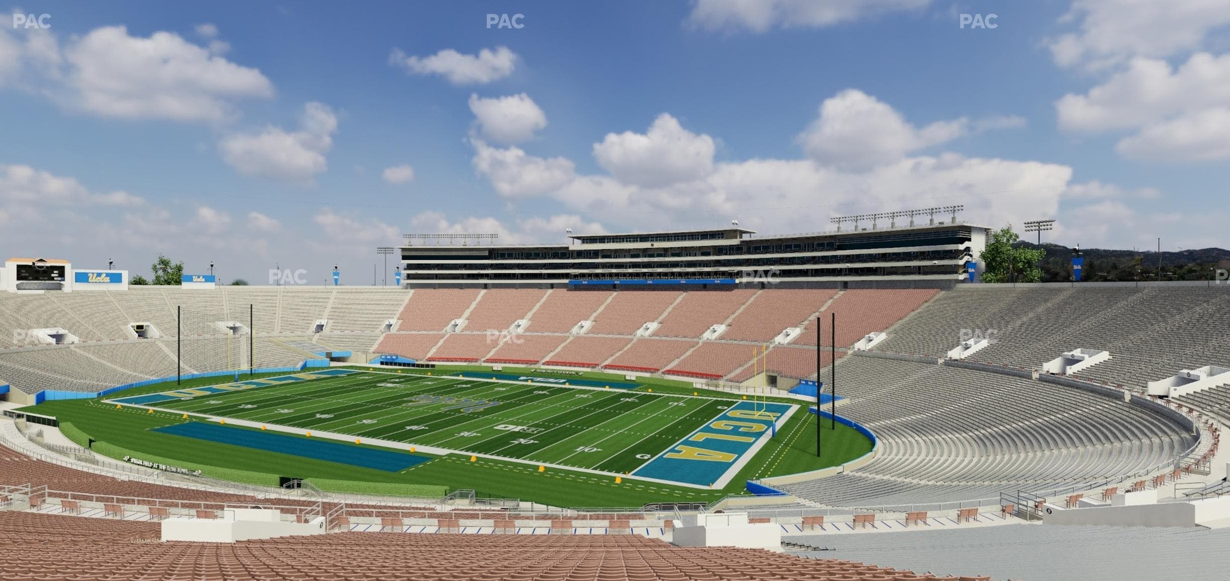 Rose Bowl Stadium - Section Upper 8 L Seat View