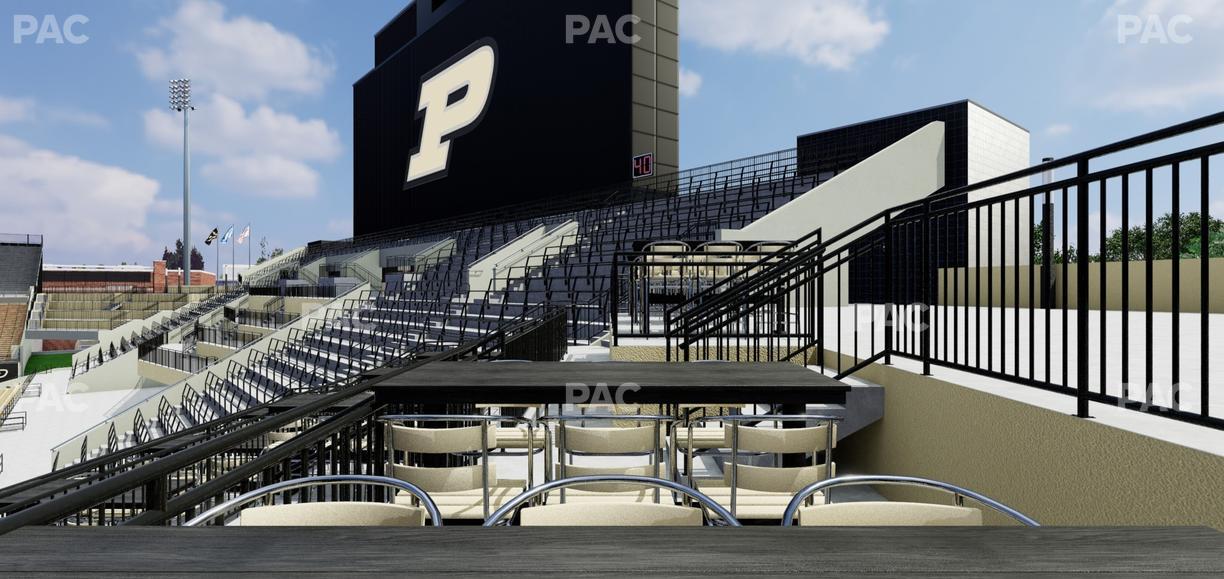 Ross Ade Stadium - Section Junction Terrace Table 12 Seat View