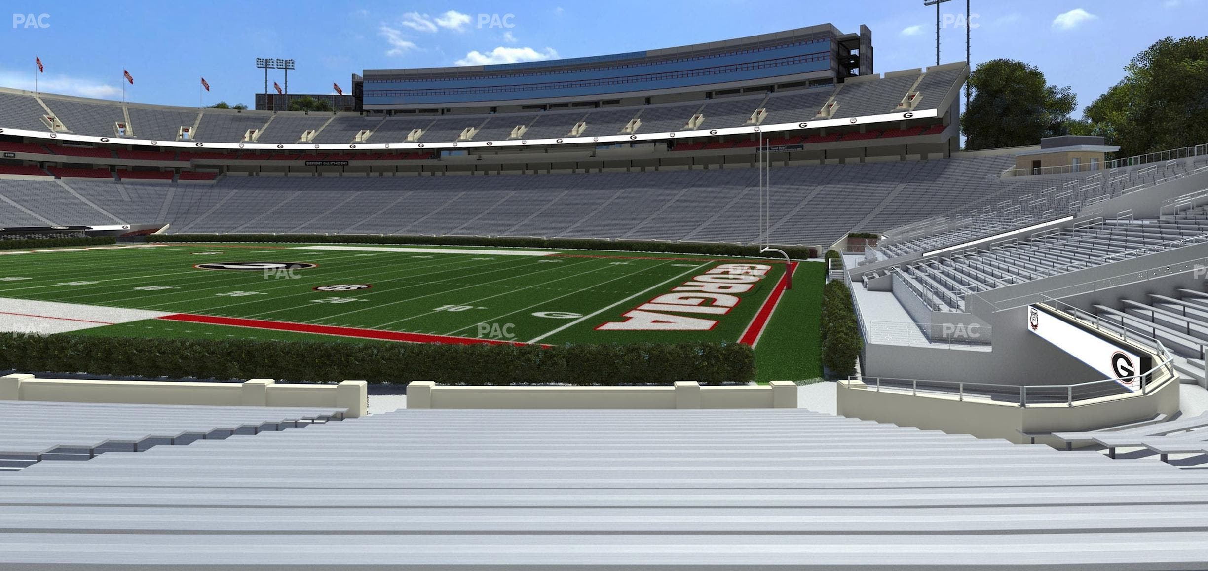 Sanford Stadium - Section 102 Seat View