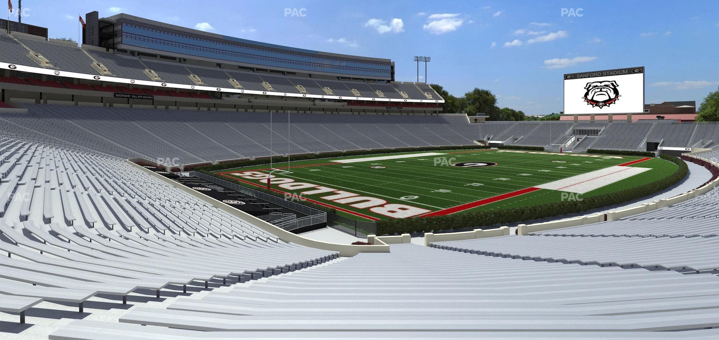 Sanford Stadium - Section 114 Seat View