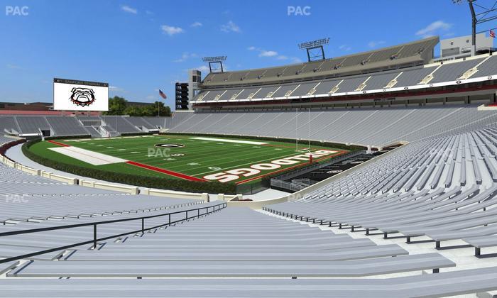 Sanford Stadium - Section 124 Seat View