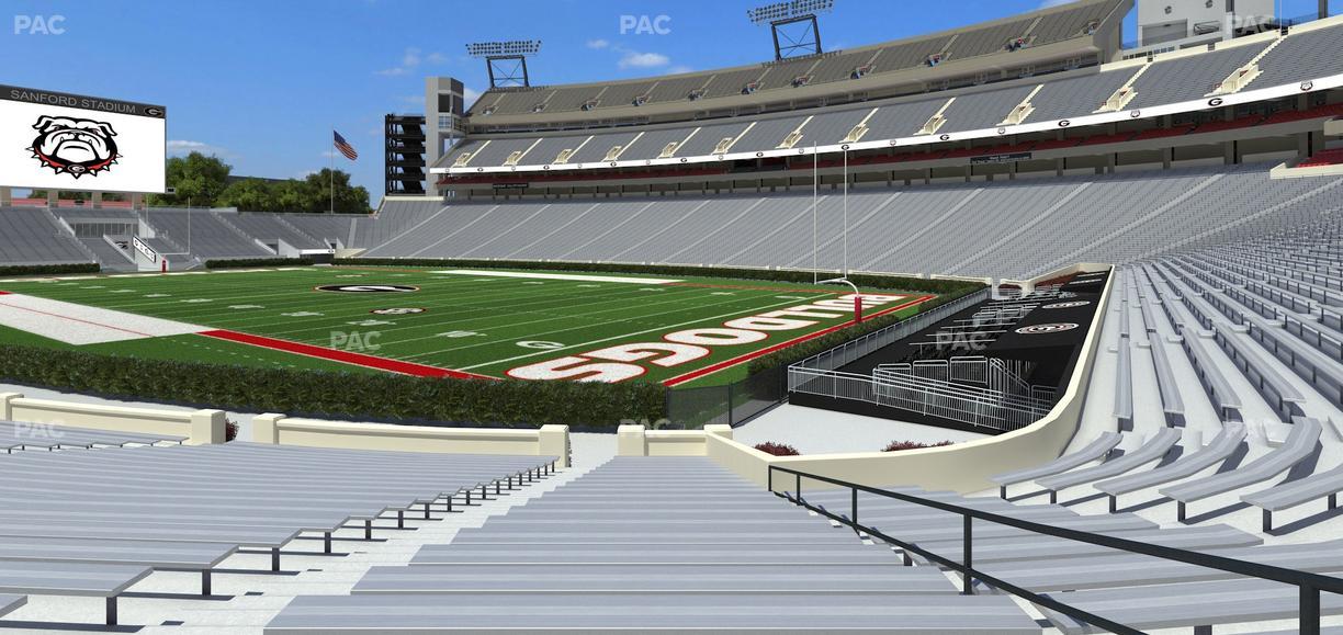 Sanford Stadium - Section 125 Seat View