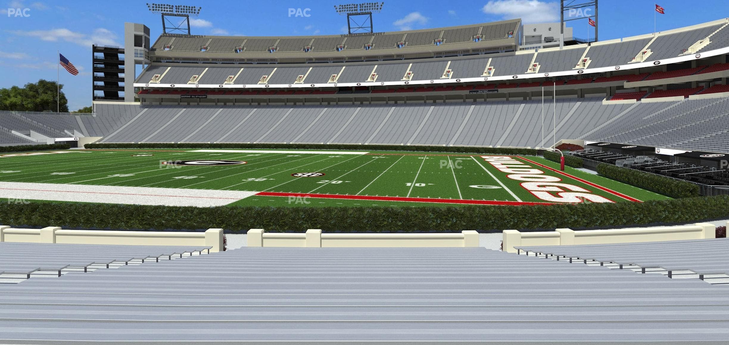 Sanford Stadium - Section 128 Seat View
