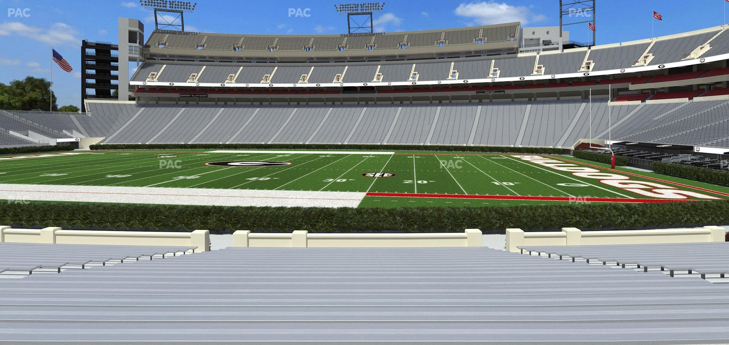 Sanford Stadium - Section 129 Seat View