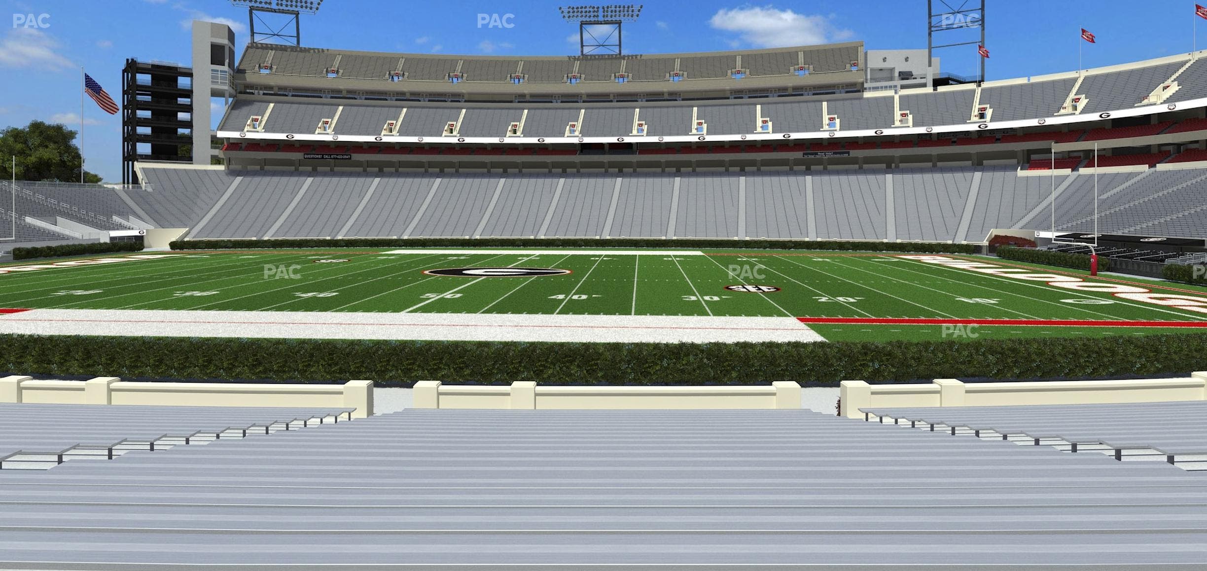 Sanford Stadium - Section 130 Seat View