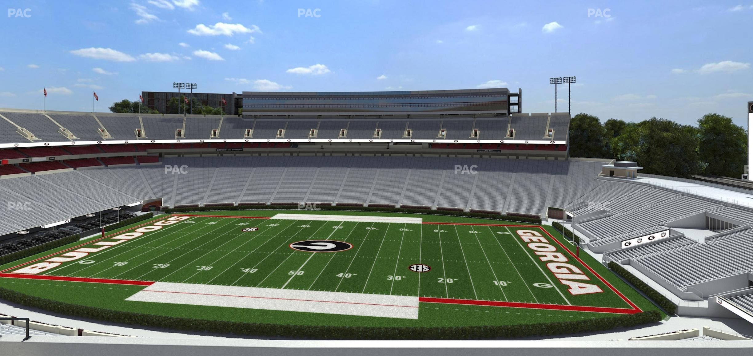 Sanford Stadium - Section 305 Seat View