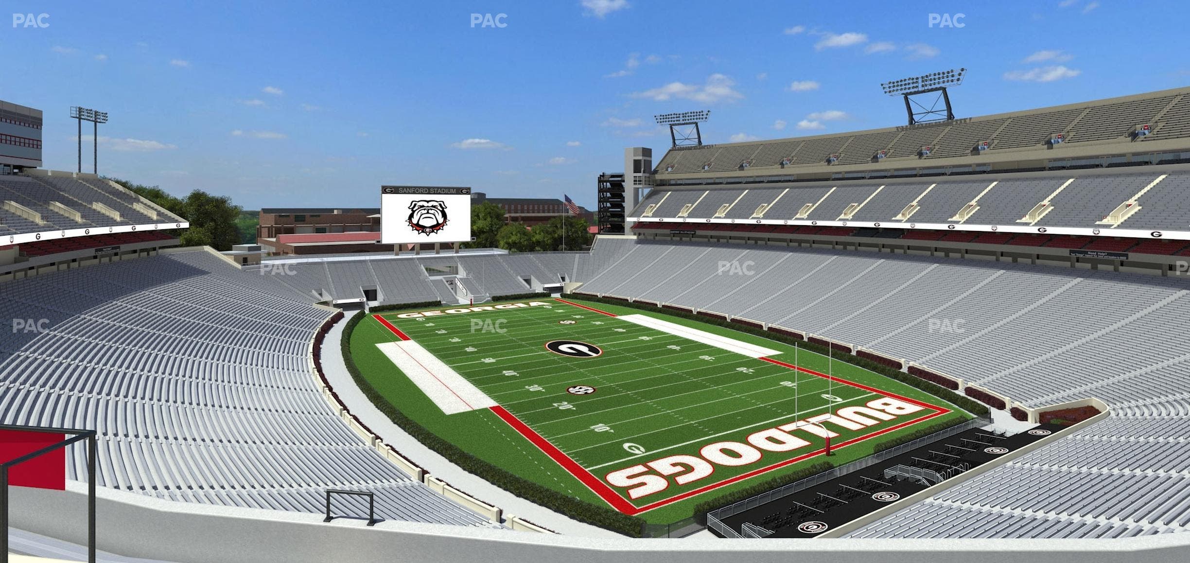 Sanford Stadium - Section 323 Seat View