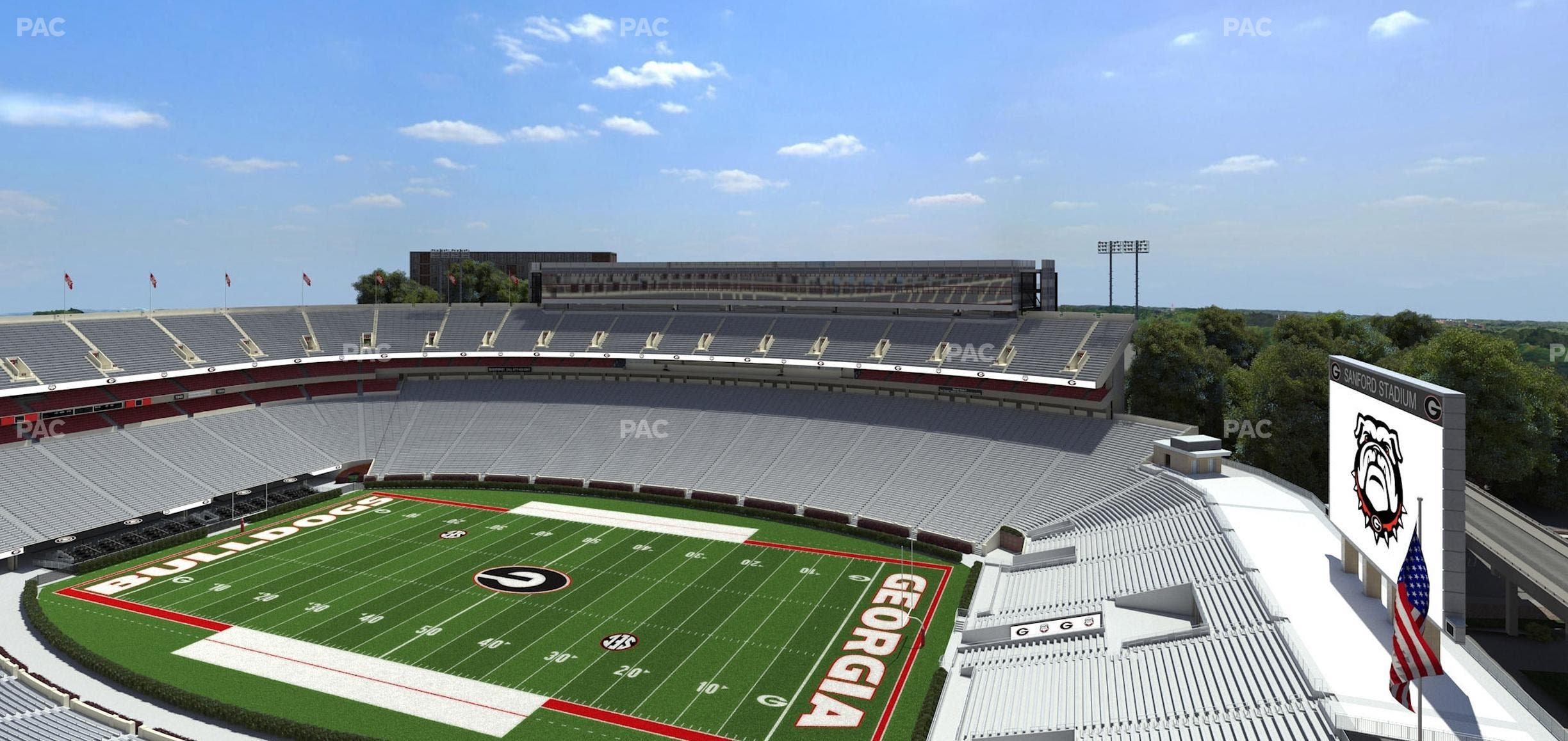 Sanford Stadium - Section 602 Seat View