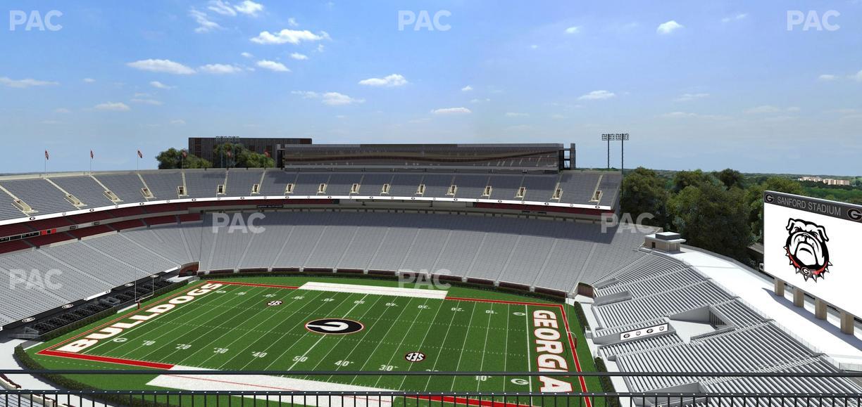 Sanford Stadium - Section 604 Seat View