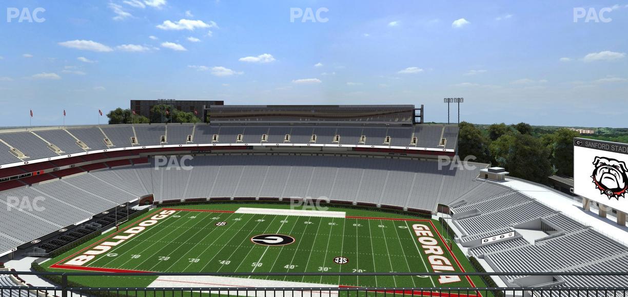 Sanford Stadium - Section 605 Seat View