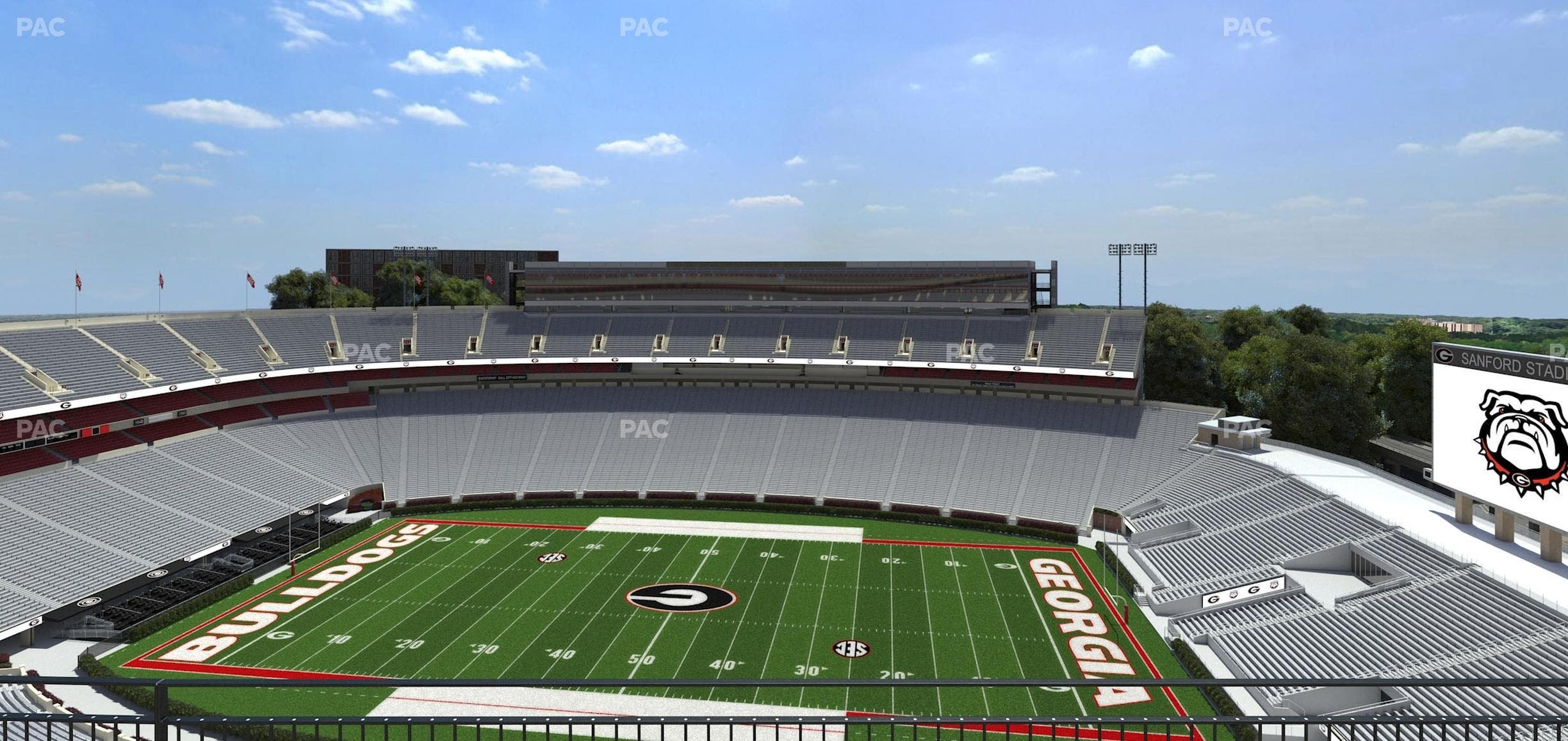 Sanford Stadium - Section 605 Seat View