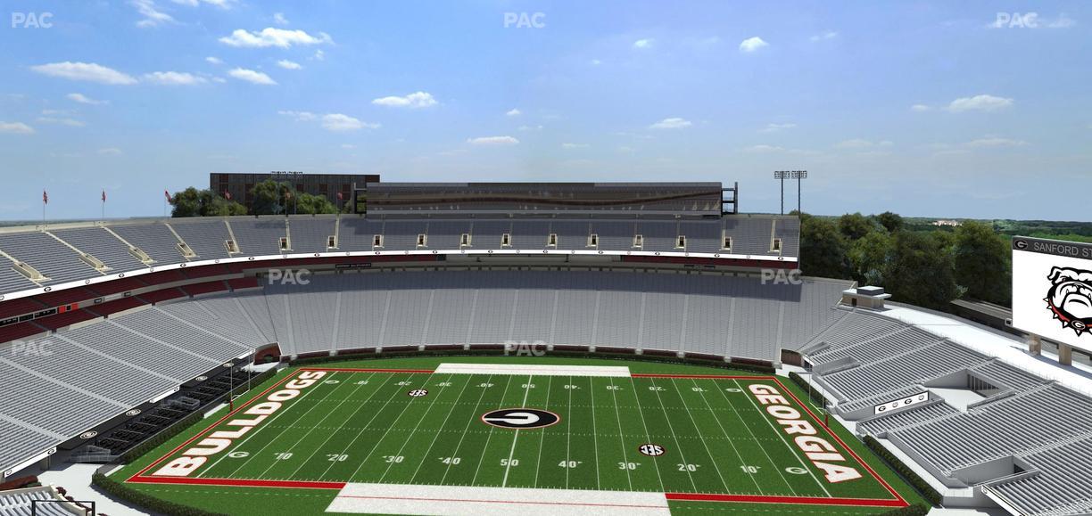Sanford Stadium - Section 606 Seat View