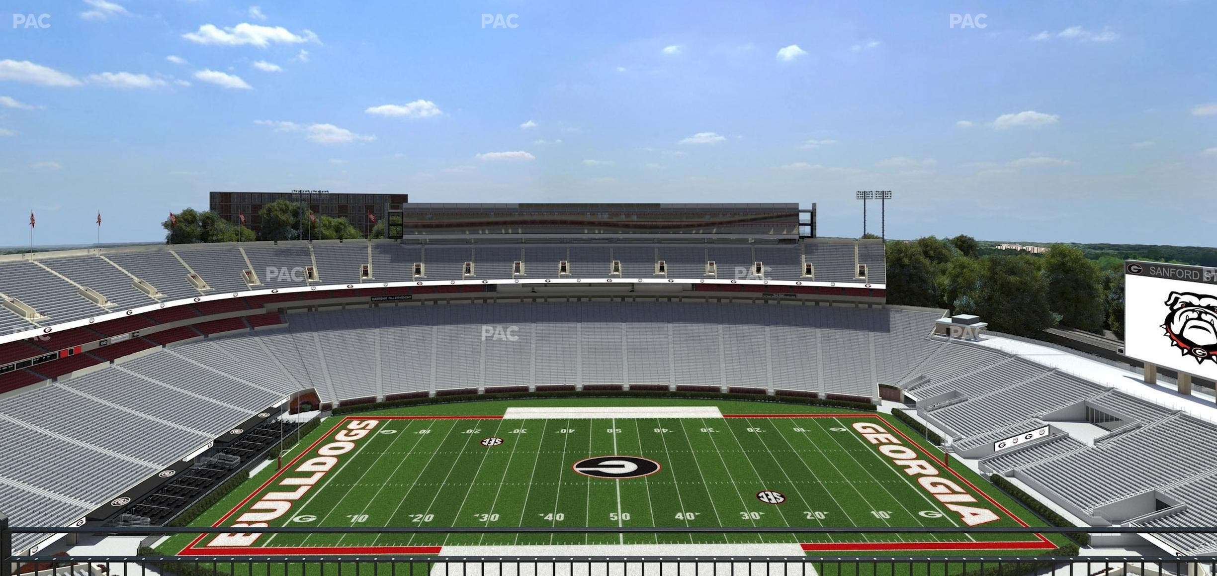 Sanford Stadium - Section 607 Seat View
