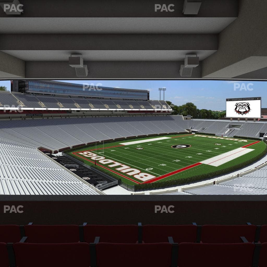 Sanford Stadium - Section East Upper Club 214 Seat View