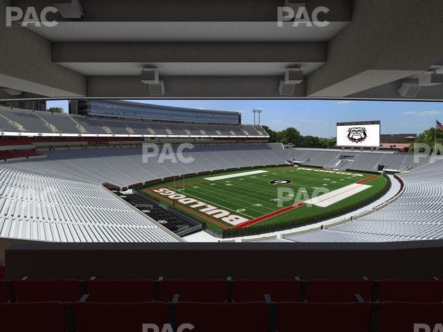 Sanford Stadium - Section East Upper Club 214 Seat View