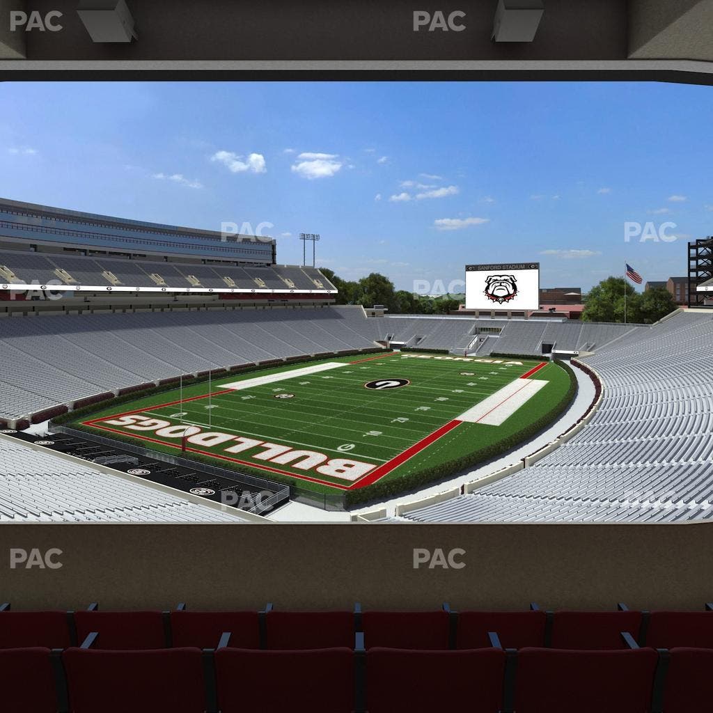 Sanford Stadium - Section East Upper Club 215 Seat View