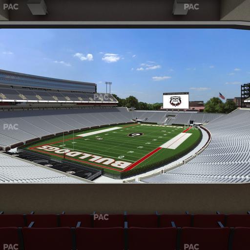Sanford Stadium - Section East Upper Club 215 Seat View