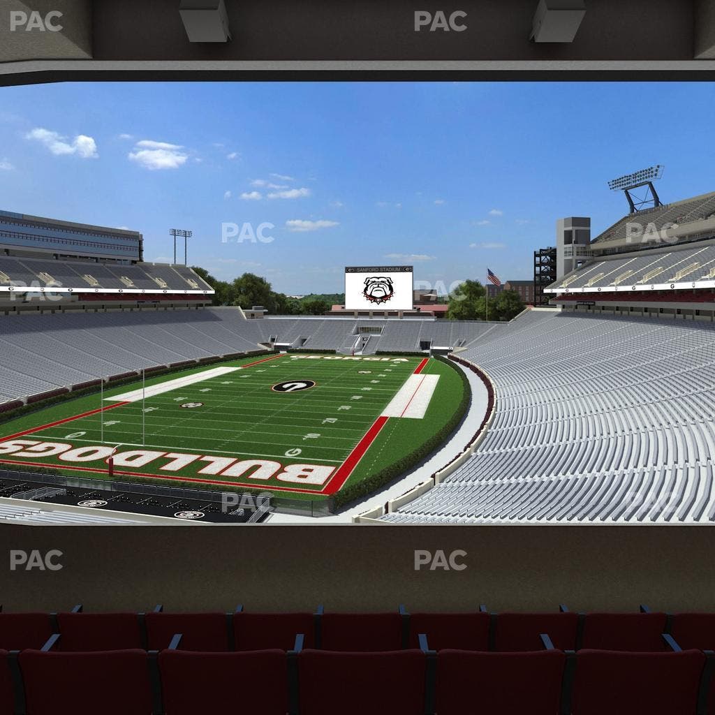 Sanford Stadium - Section East Upper Club 216 Seat View