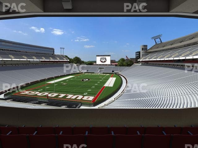 Sanford Stadium - Section East Upper Club 216 Seat View