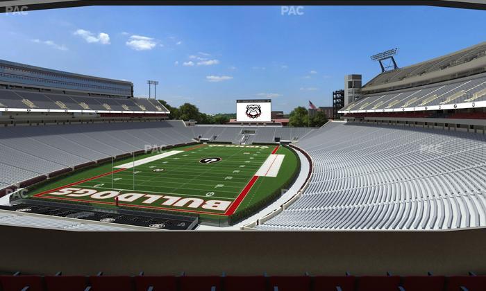 Sanford Stadium - Section East Upper Club 216 Seat View