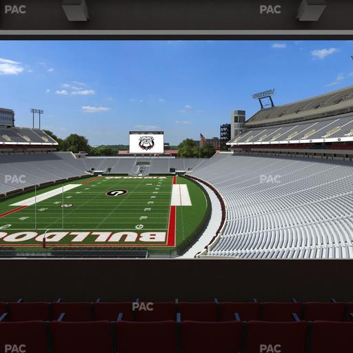 Sanford Stadium - Section East Upper Club 217 Seat View