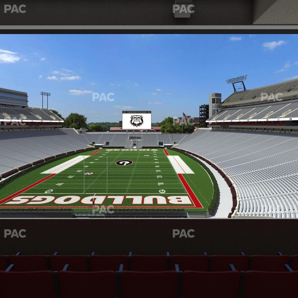 Sanford Stadium - Section East Upper Club 218 Seat View
