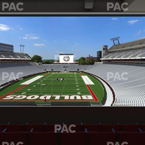 Sanford Stadium - Section East Upper Club 218 Seat View