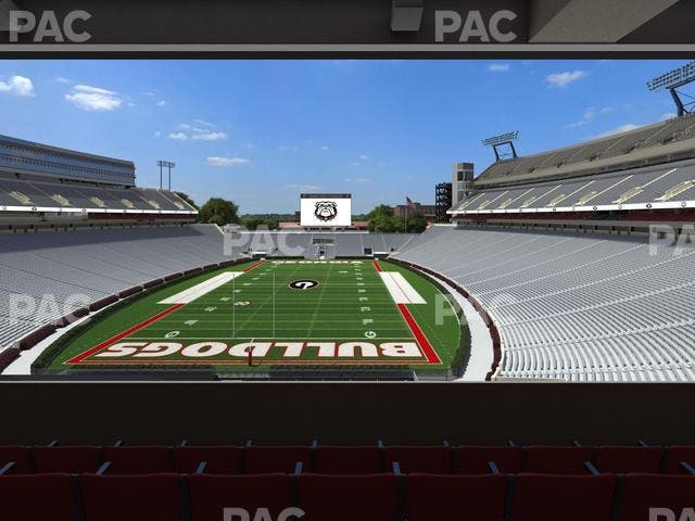 Sanford Stadium - Section East Upper Club 218 Seat View