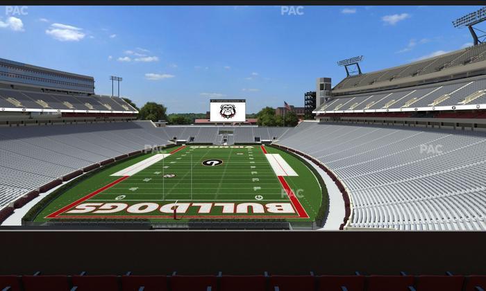 Sanford Stadium - Section East Upper Club 218 Seat View