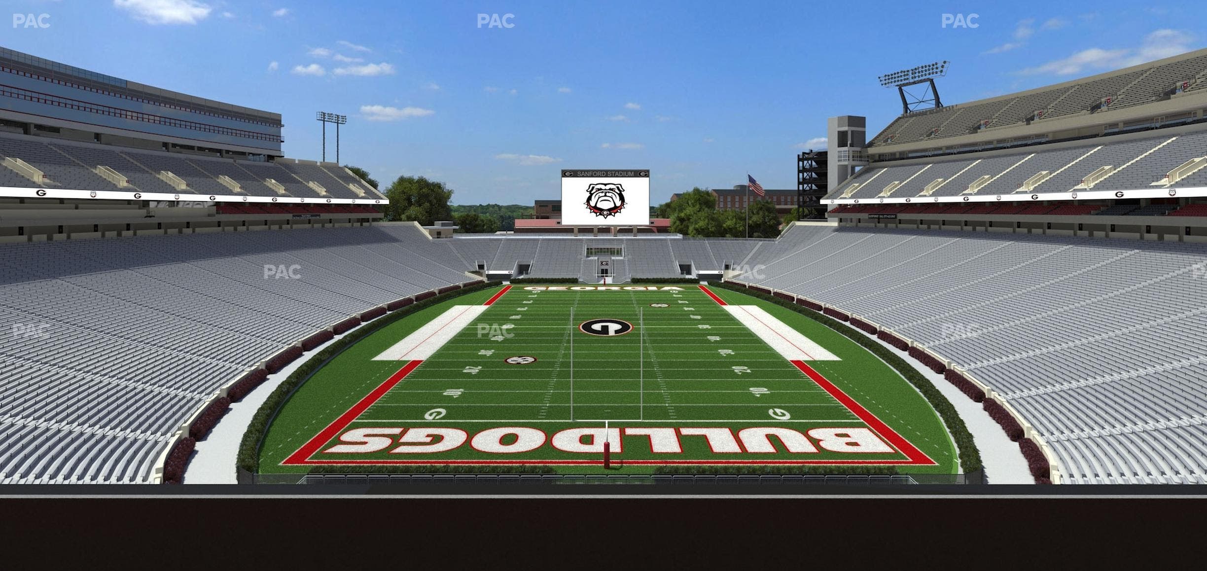 Sanford Stadium - Section East Upper Club 219 Seat View