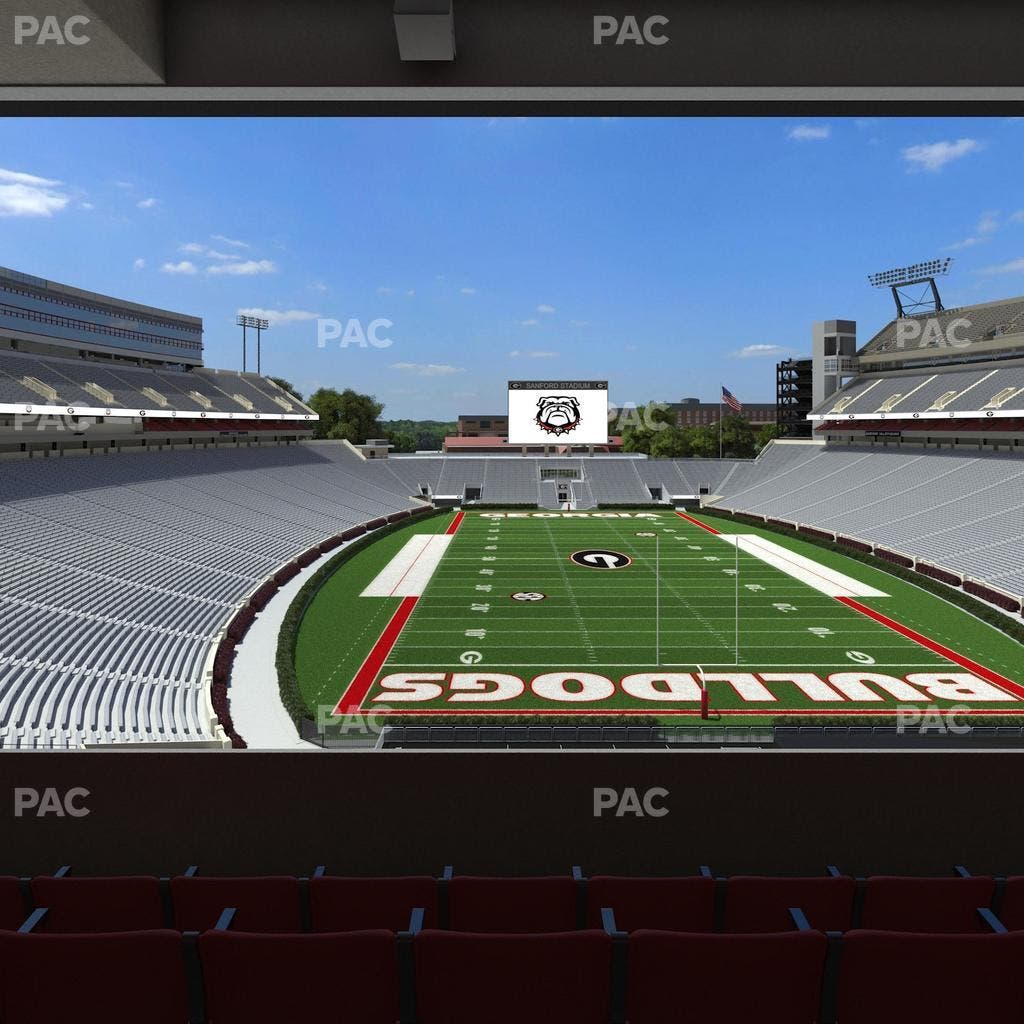 Sanford Stadium - Section East Upper Club 220 Seat View