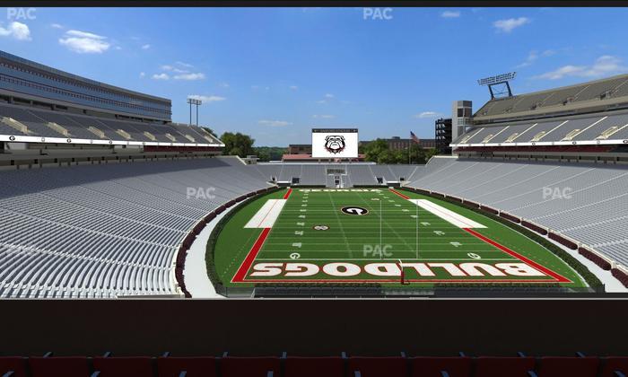 Sanford Stadium - Section East Upper Club 220 Seat View