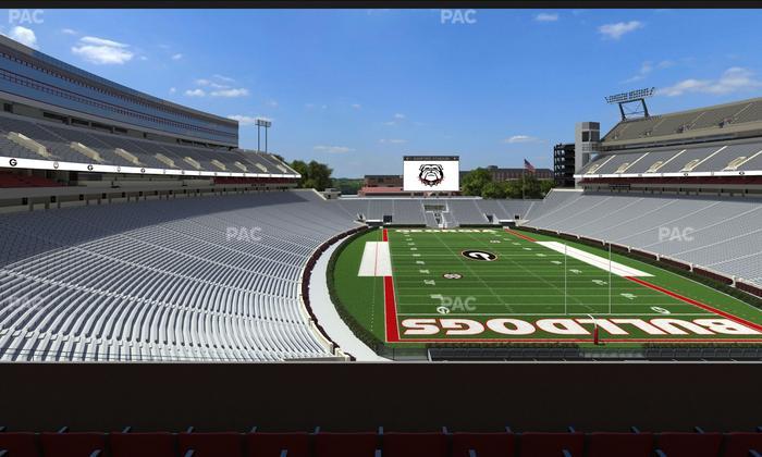 Sanford Stadium - Section East Upper Club 221 Seat View