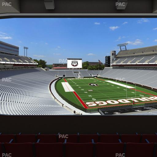Sanford Stadium - Section East Upper Club 222 Seat View