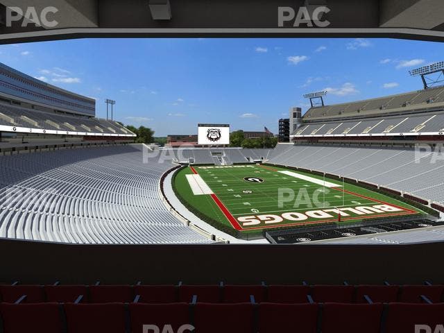 Sanford Stadium - Section East Upper Club 222 Seat View