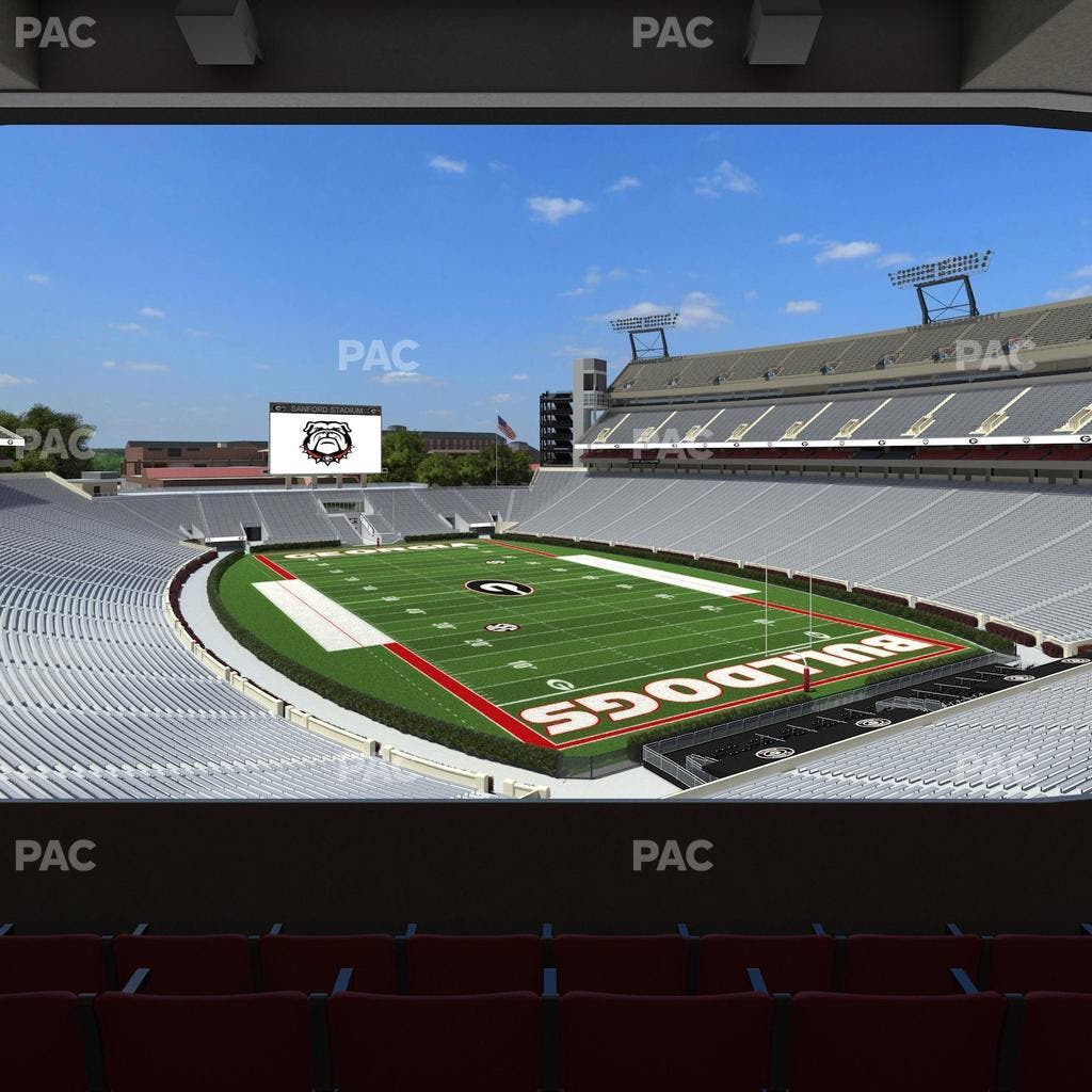 Sanford Stadium - Section East Upper Club 223 Seat View