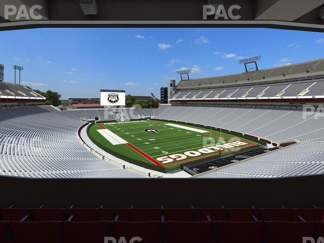 Sanford Stadium - Section East Upper Club 223 Seat View