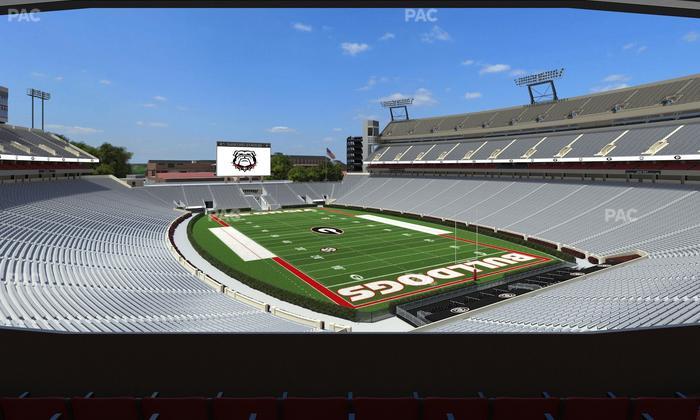 Sanford Stadium - Section East Upper Club 223 Seat View