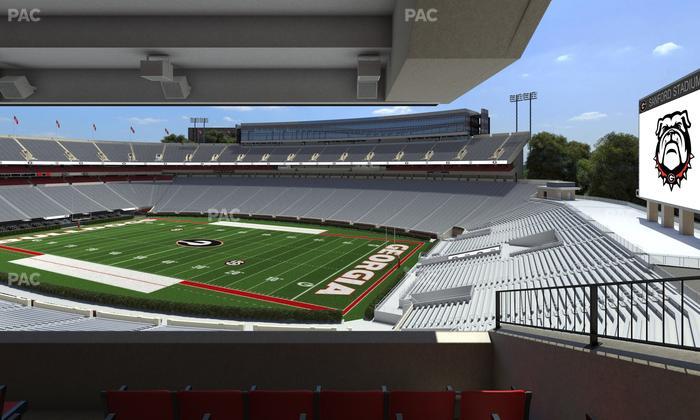 Sanford Stadium - Section North Club 201 Seat View