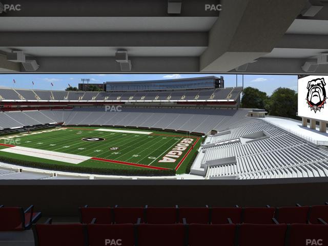 Sanford Stadium - Section North Club 202 Seat View Sanford Stadium - Section North Club 202 Seat View