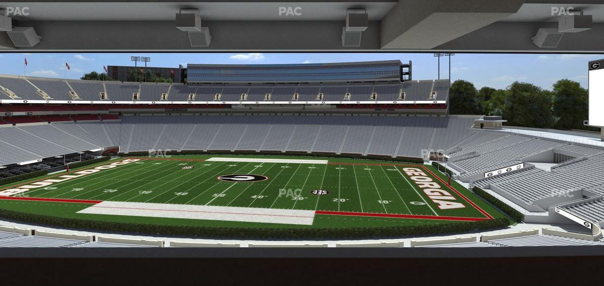 Sanford Stadium - Section North Club 205 Seat View