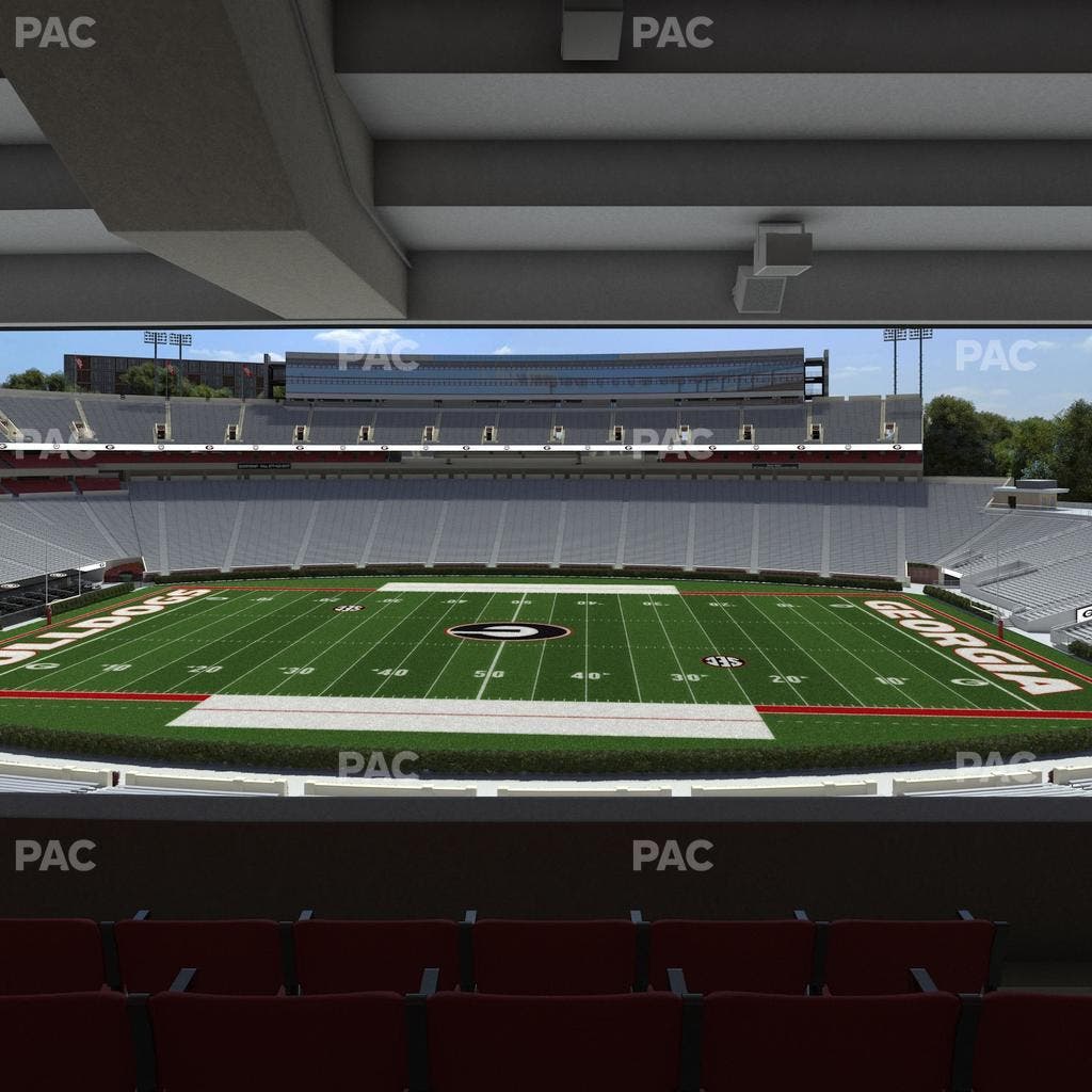 Sanford Stadium - Section North Club 206 Seat View
