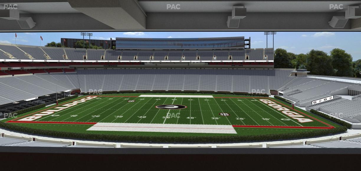 Sanford Stadium - Section North Club 206 Seat View