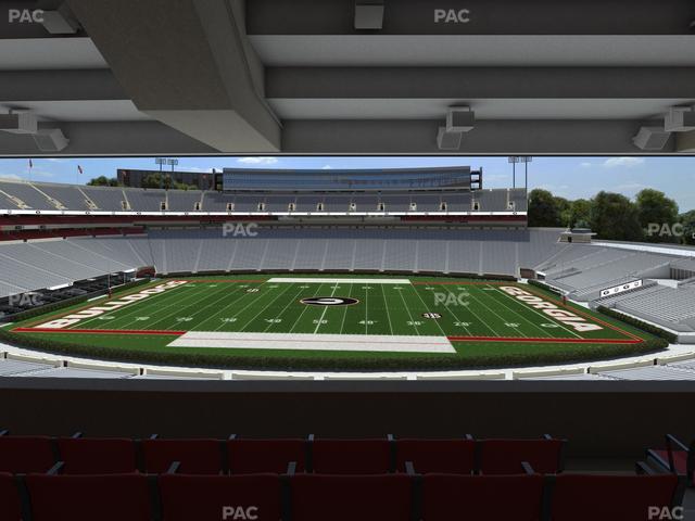Sanford Stadium - Section North Club 206 Seat View Sanford Stadium - Section North Club 206 Seat View
