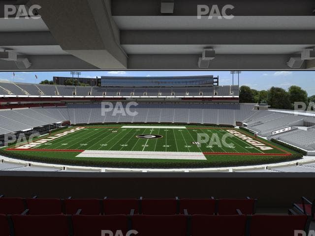 Sanford Stadium - Section North Club 206 Seat View