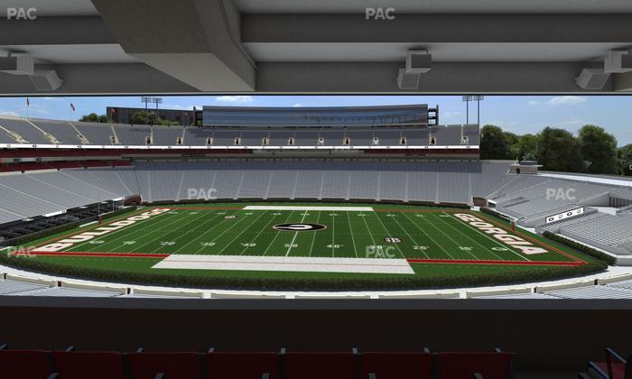 Sanford Stadium - Section North Club 206 Seat View