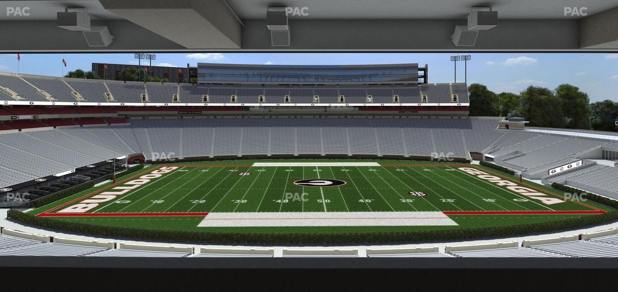 Sanford Stadium - Section North Club 207 Seat View