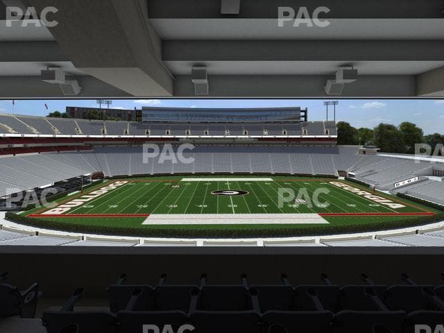 Sanford Stadium - Section North Club 207 Seat View
